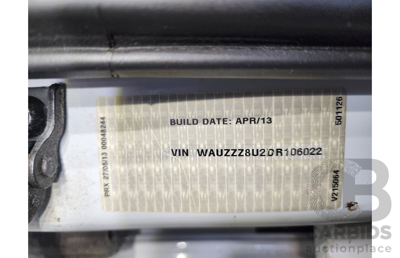 7/2013 Audi Q3 2.0 TFSI Quattro (125kw) 8U 4d Wagon White 2.0L