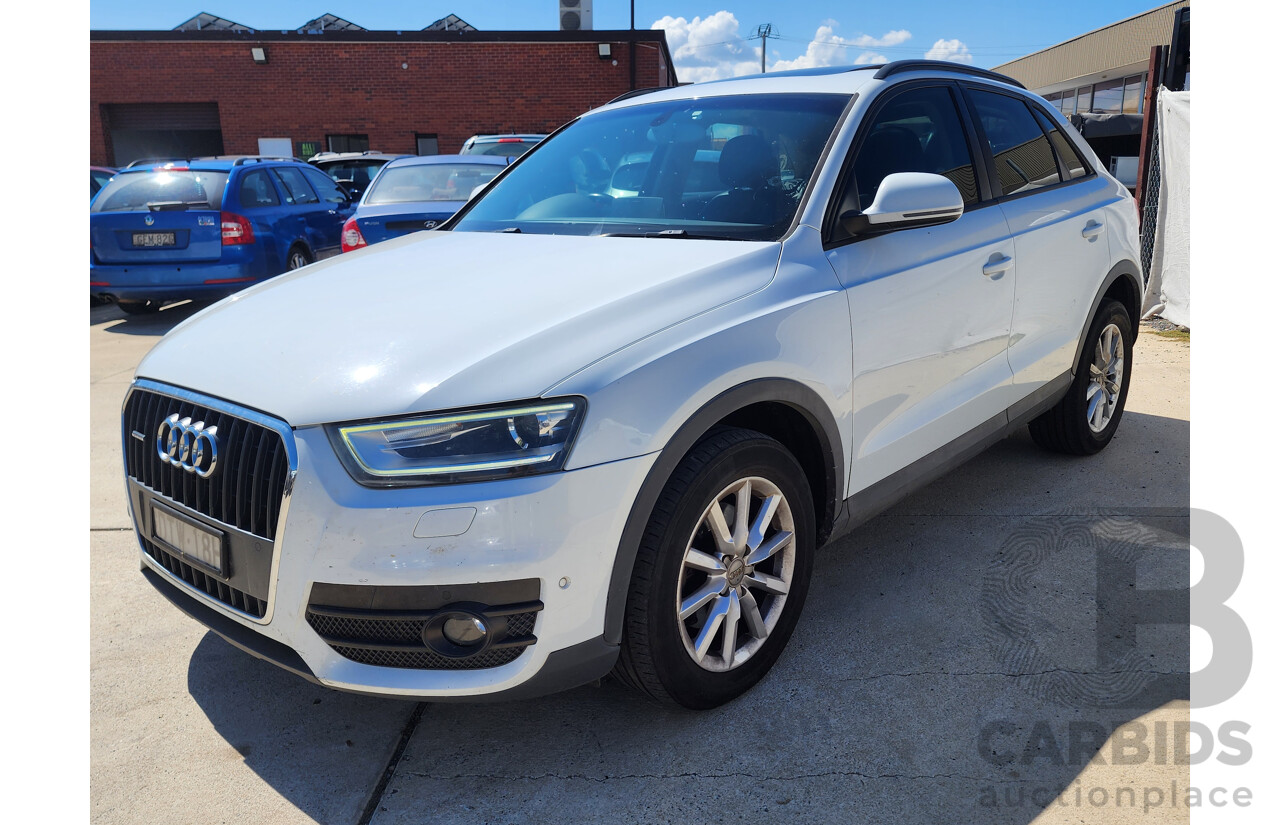 7/2013 Audi Q3 2.0 TFSI Quattro (125kw) 8U 4d Wagon White 2.0L