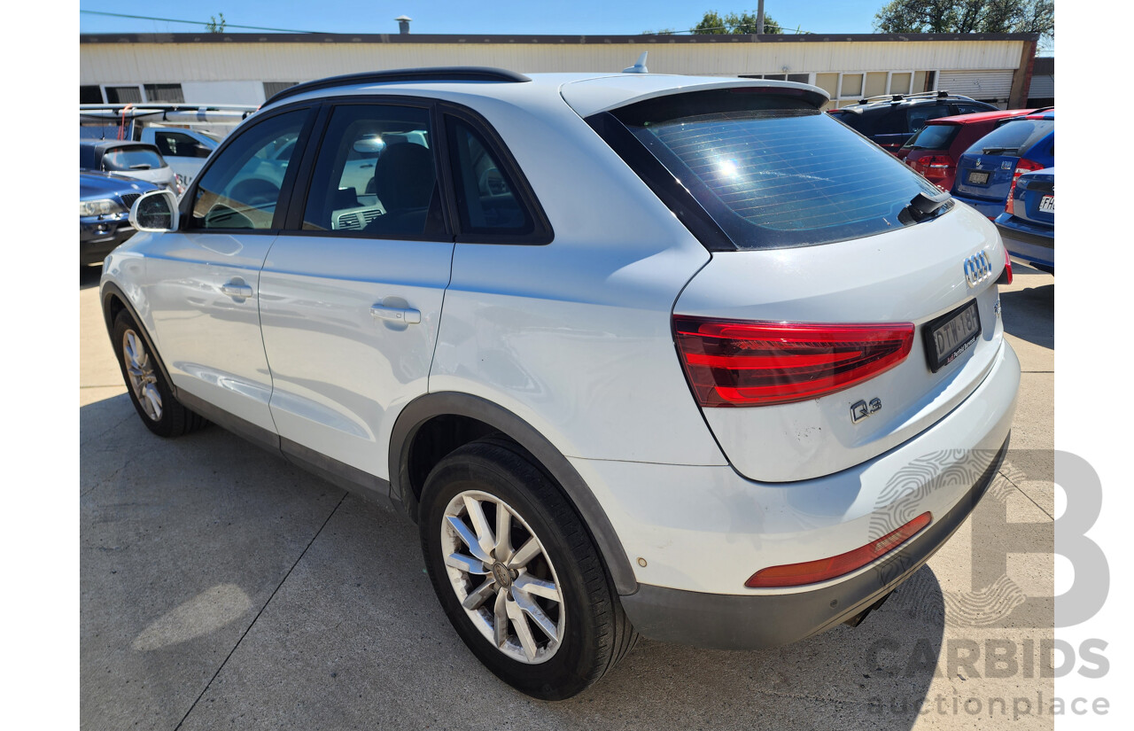 7/2013 Audi Q3 2.0 TFSI Quattro (125kw) 8U 4d Wagon White 2.0L