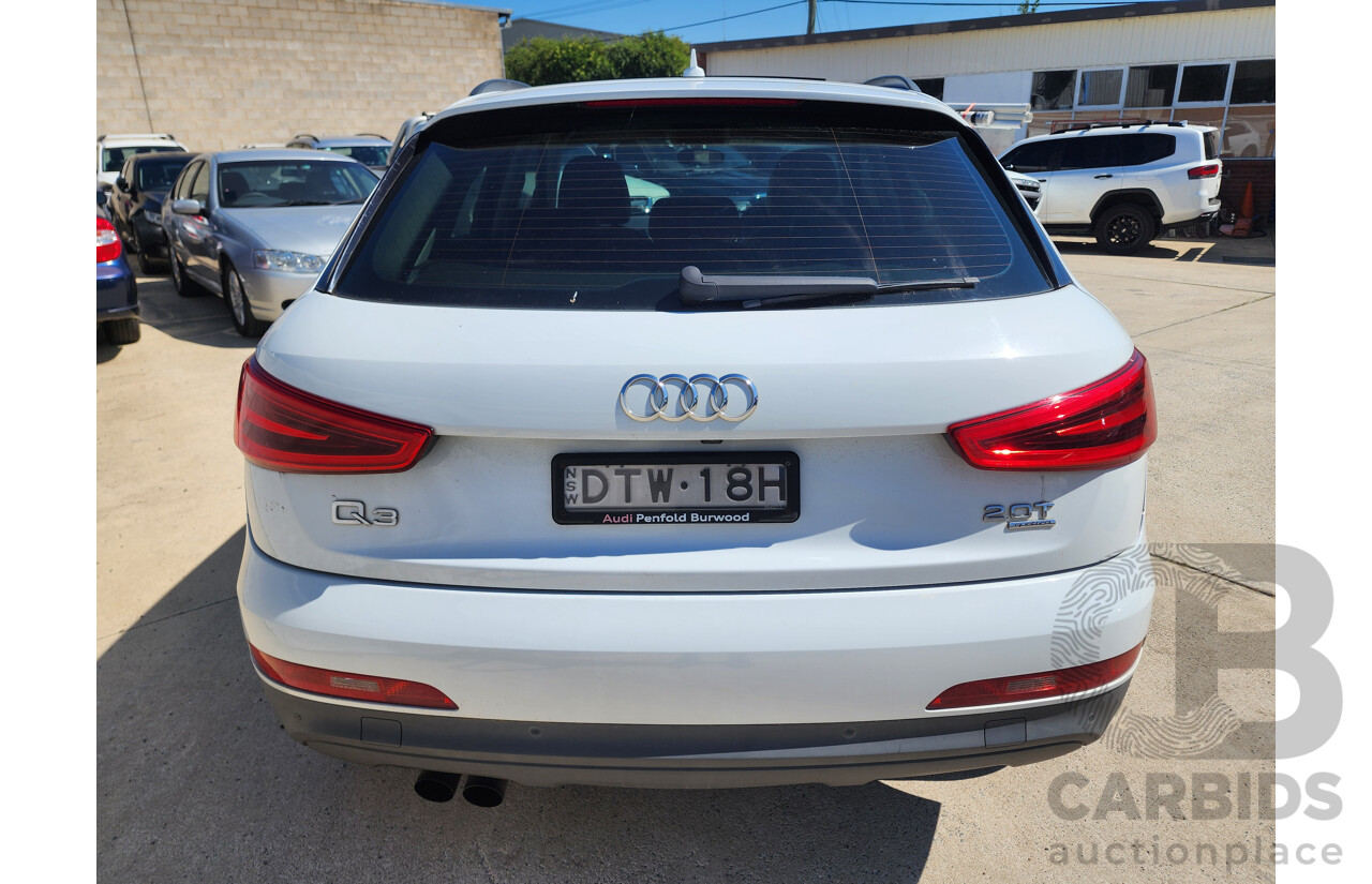 7/2013 Audi Q3 2.0 TFSI Quattro (125kw) 8U 4d Wagon White 2.0L