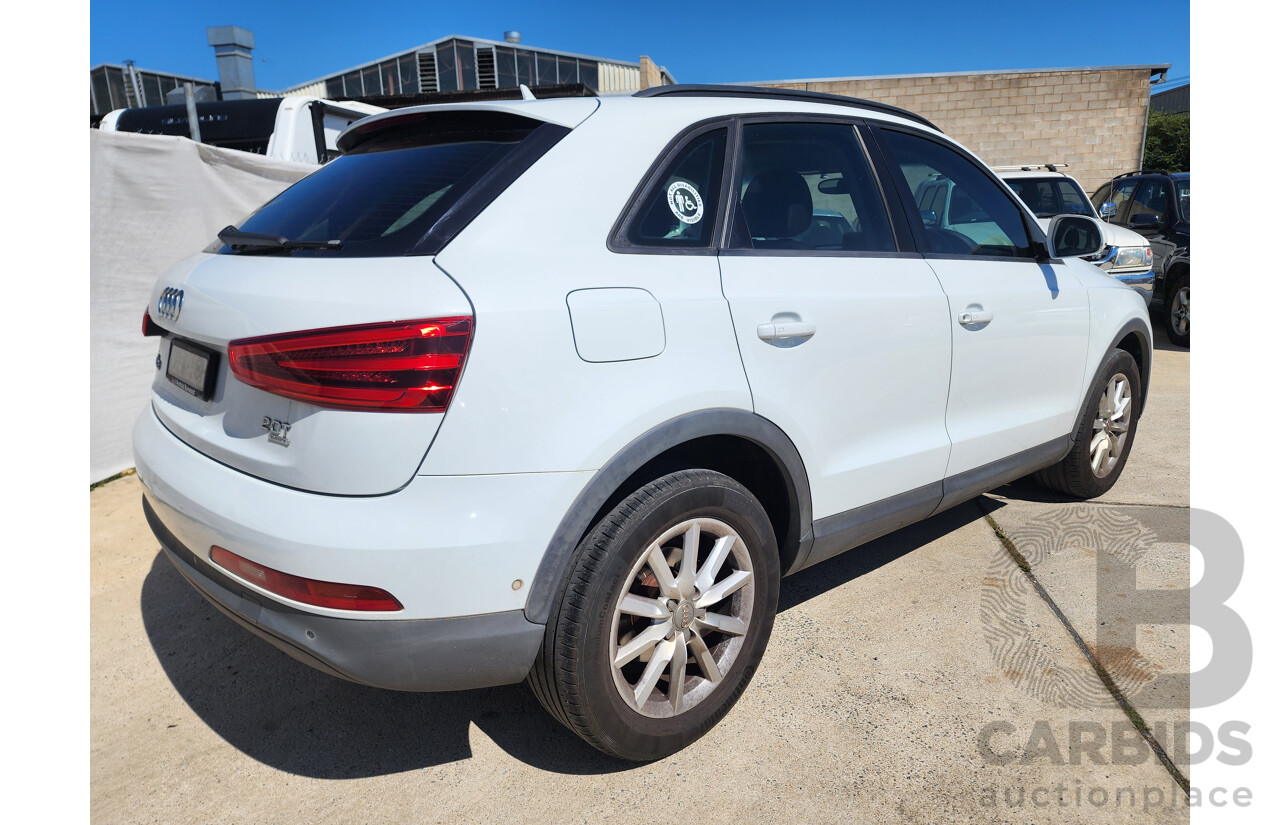 7/2013 Audi Q3 2.0 TFSI Quattro (125kw) 8U 4d Wagon White 2.0L