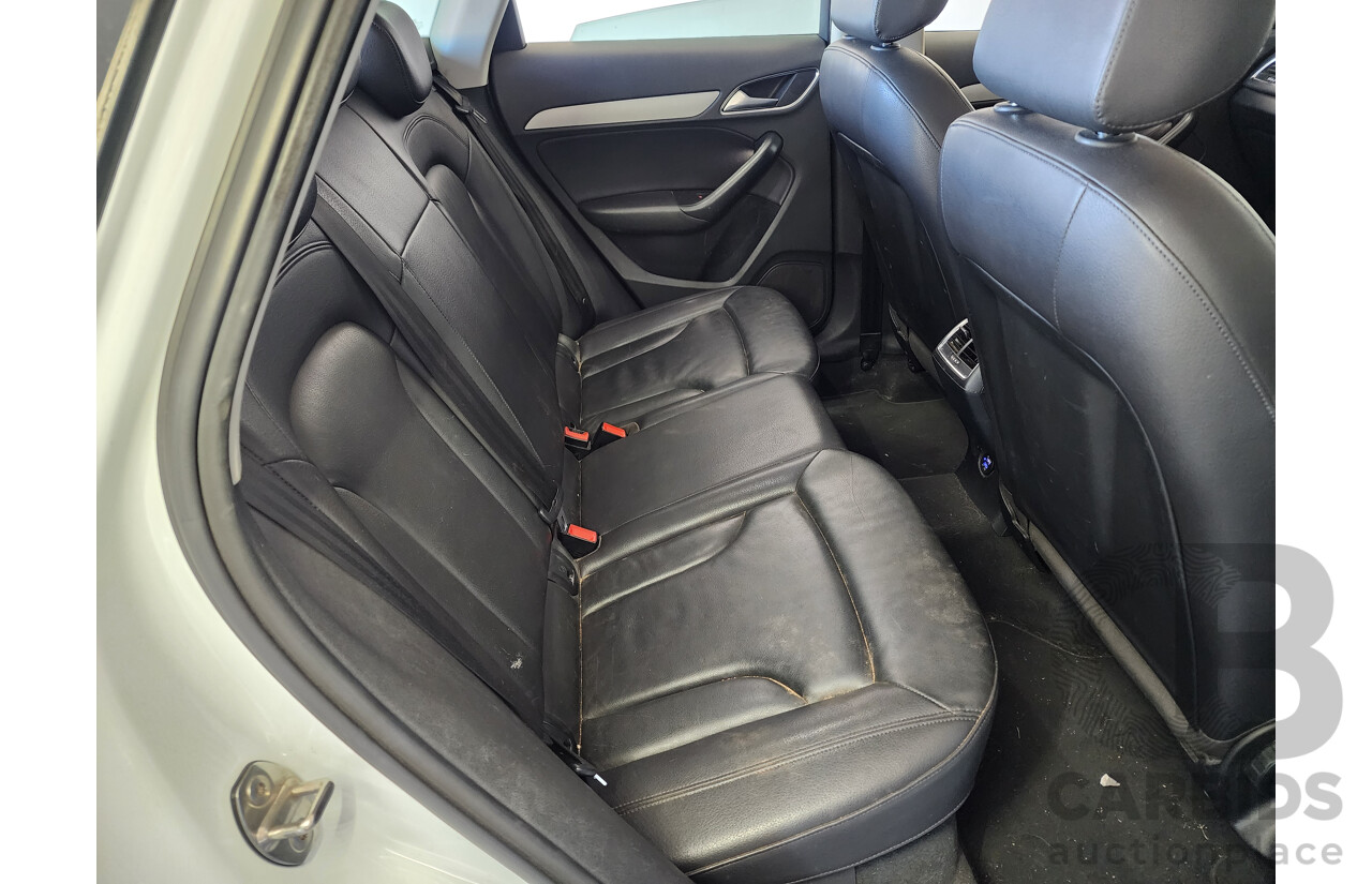 7/2013 Audi Q3 2.0 TFSI Quattro (125kw) 8U 4d Wagon White 2.0L