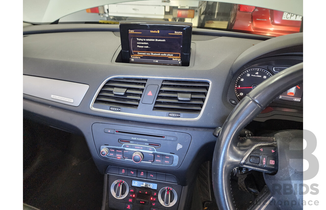 7/2013 Audi Q3 2.0 TFSI Quattro (125kw) 8U 4d Wagon White 2.0L