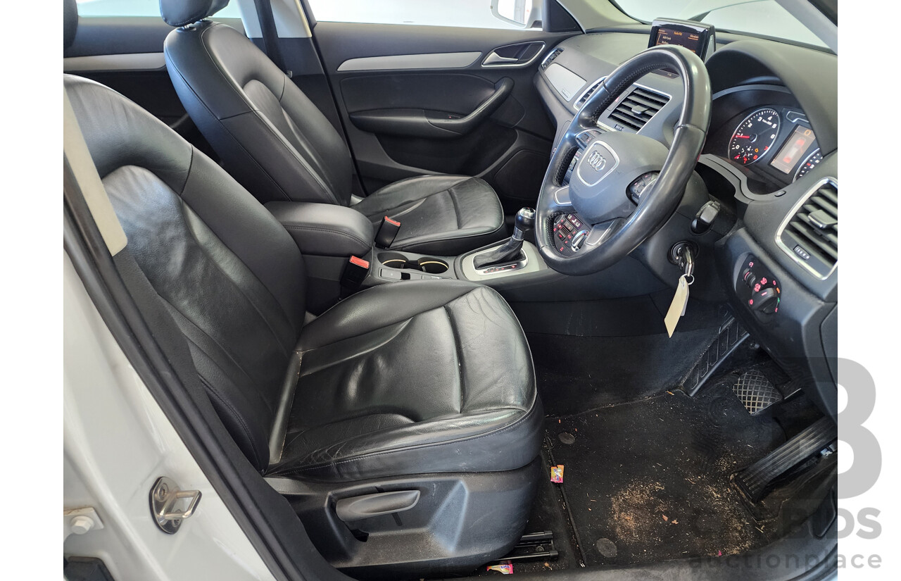 7/2013 Audi Q3 2.0 TFSI Quattro (125kw) 8U 4d Wagon White 2.0L