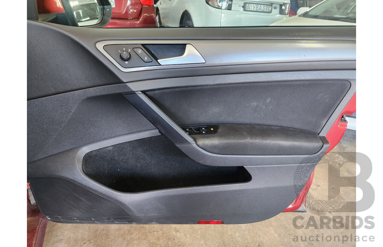 3/2015 Volkswagen Golf 90 TSI AU MY15 5d Hatchback Red 1.4L