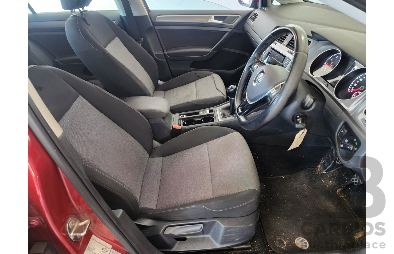 3/2015 Volkswagen Golf 90 TSI AU MY15 5d Hatchback Red 1.4L