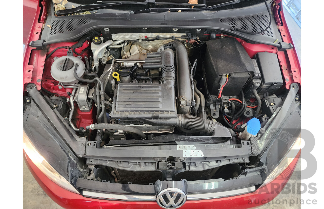 3/2015 Volkswagen Golf 90 TSI AU MY15 5d Hatchback Red 1.4L