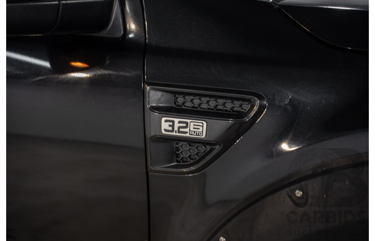10/2013 Ford Ranger Wildtrak 3.2 (4x4) PX Crew Cab Utility Black Mica Turbo Diesel 3.2L