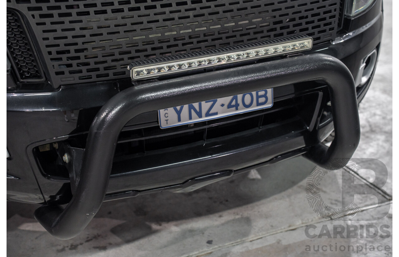 10/2013 Ford Ranger Wildtrak 3.2 (4x4) PX Crew Cab Utility Black Mica Turbo Diesel 3.2L