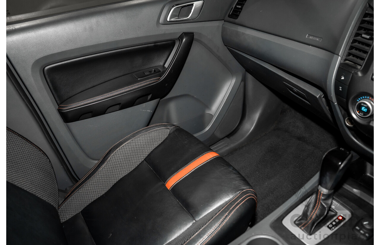 10/2013 Ford Ranger Wildtrak 3.2 (4x4) PX Crew Cab Utility Black Mica Turbo Diesel 3.2L