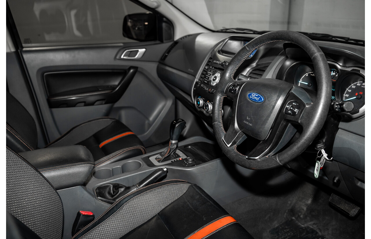 10/2013 Ford Ranger Wildtrak 3.2 (4x4) PX Crew Cab Utility Black Mica Turbo Diesel 3.2L