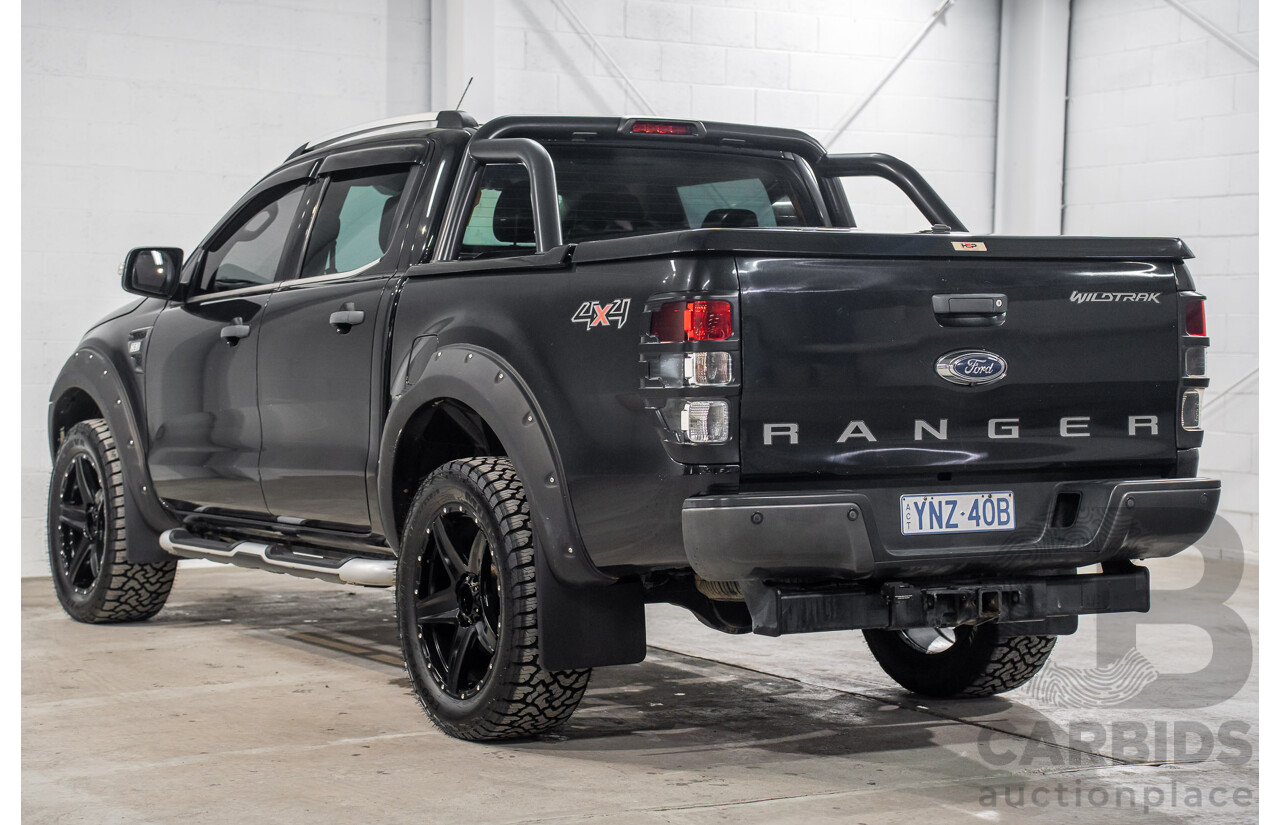 10/2013 Ford Ranger Wildtrak 3.2 (4x4) PX Crew Cab Utility Black Mica Turbo Diesel 3.2L