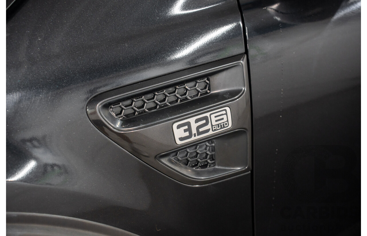 10/2013 Ford Ranger Wildtrak 3.2 (4x4) PX Crew Cab Utility Black Mica Turbo Diesel 3.2L