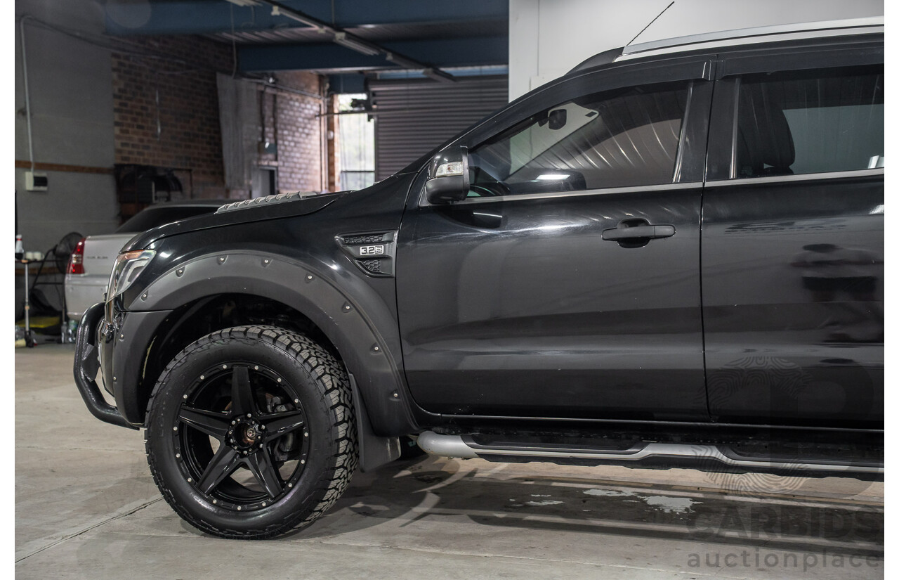 10/2013 Ford Ranger Wildtrak 3.2 (4x4) PX Crew Cab Utility Black Mica Turbo Diesel 3.2L