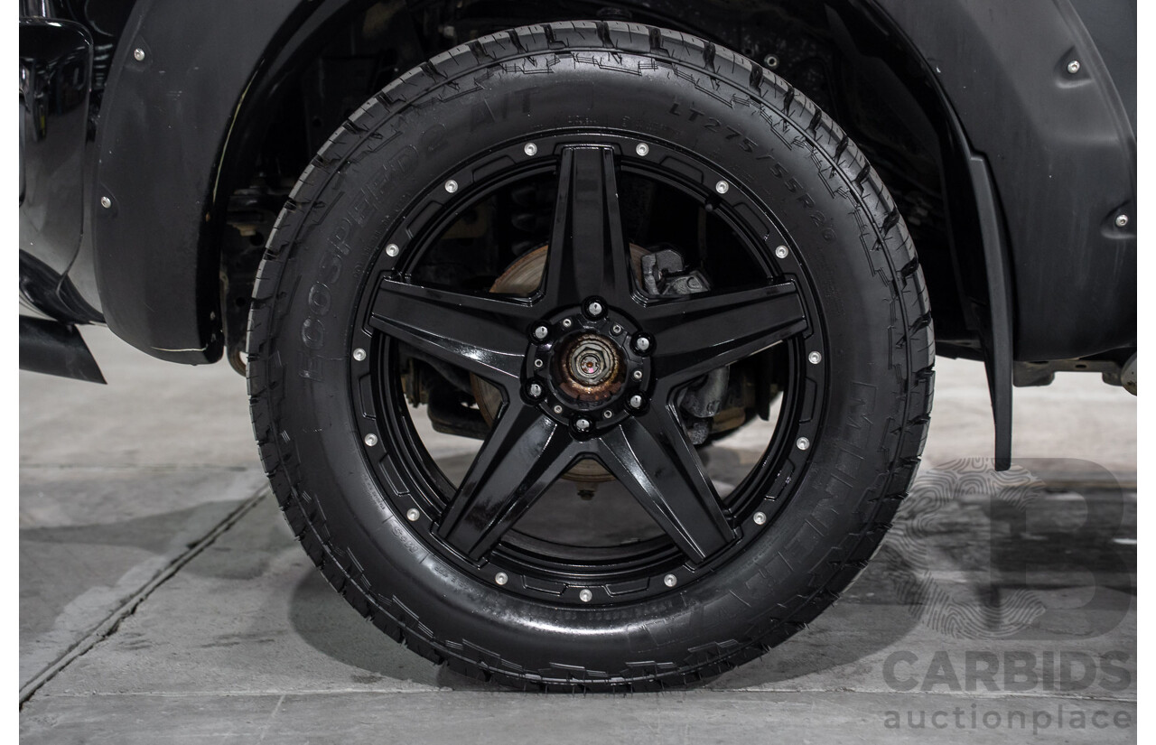 10/2013 Ford Ranger Wildtrak 3.2 (4x4) PX Crew Cab Utility Black Mica Turbo Diesel 3.2L