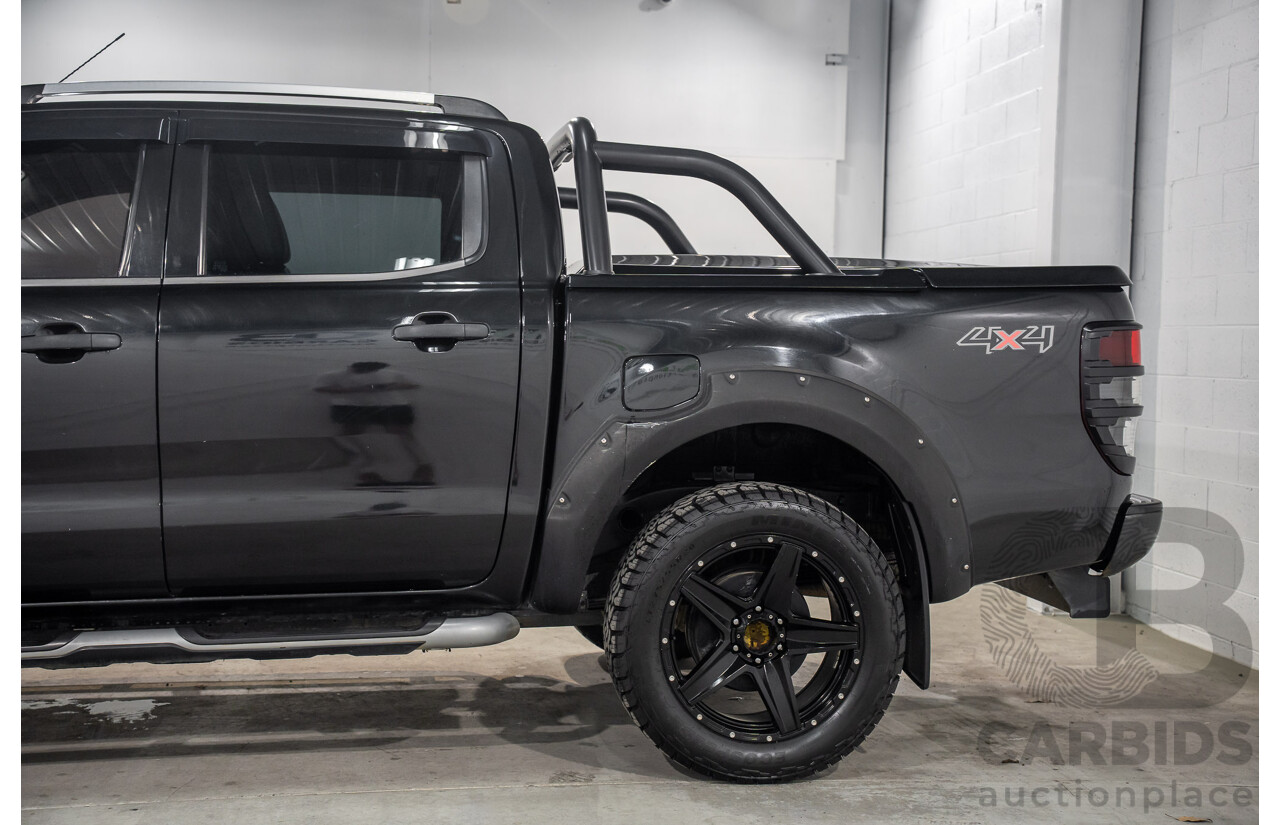 10/2013 Ford Ranger Wildtrak 3.2 (4x4) PX Crew Cab Utility Black Mica Turbo Diesel 3.2L