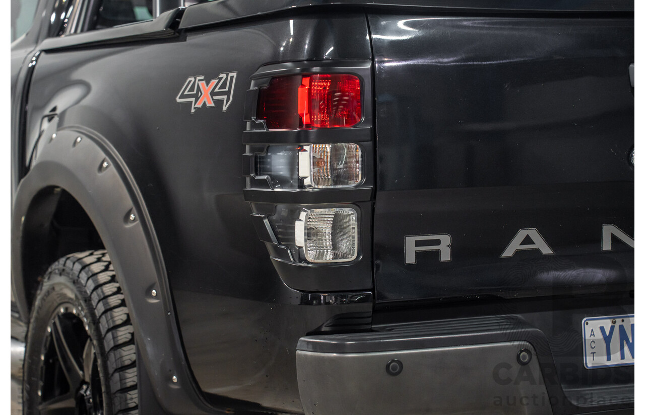 10/2013 Ford Ranger Wildtrak 3.2 (4x4) PX Crew Cab Utility Black Mica Turbo Diesel 3.2L