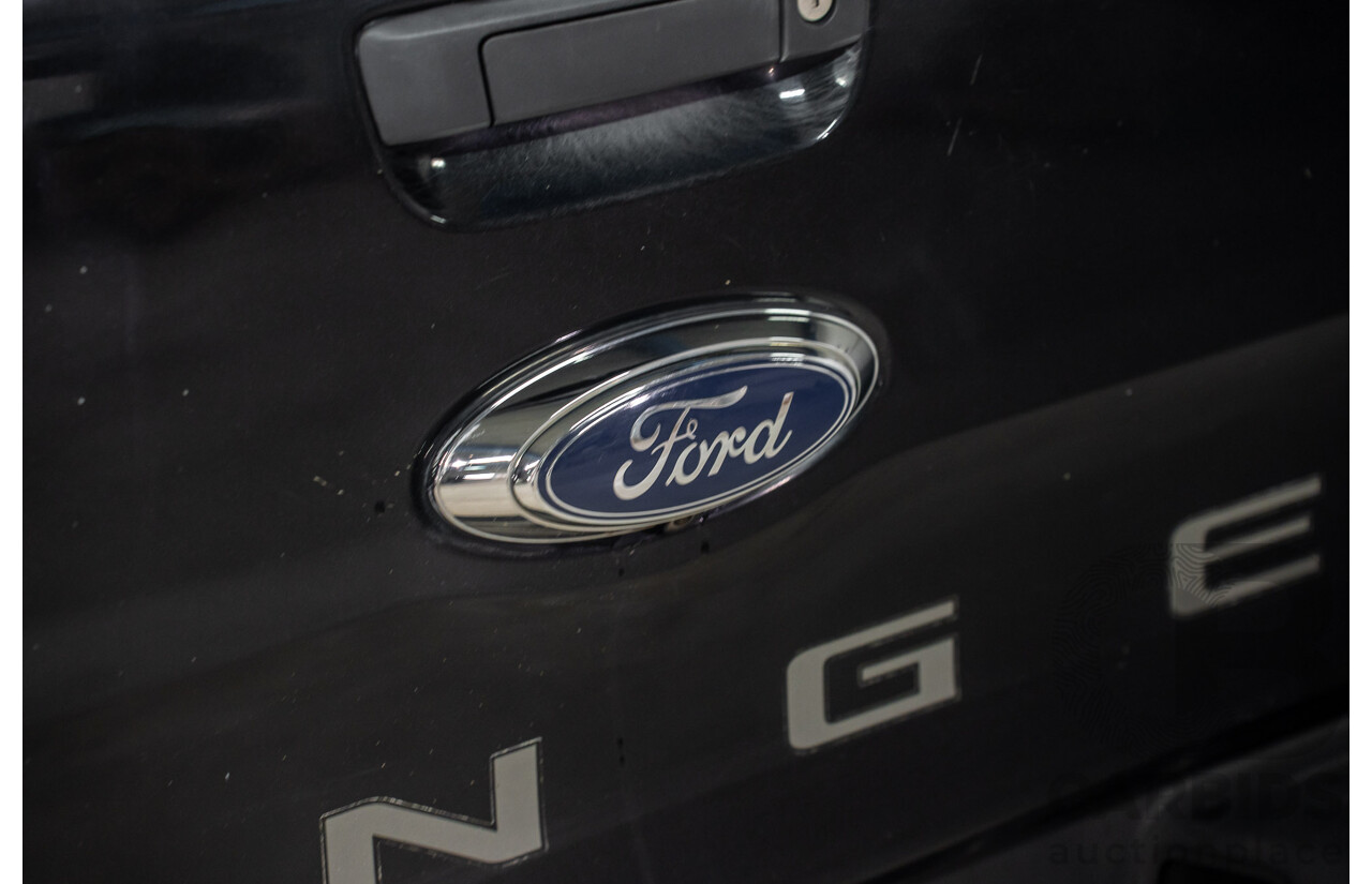 10/2013 Ford Ranger Wildtrak 3.2 (4x4) PX Crew Cab Utility Black Mica Turbo Diesel 3.2L