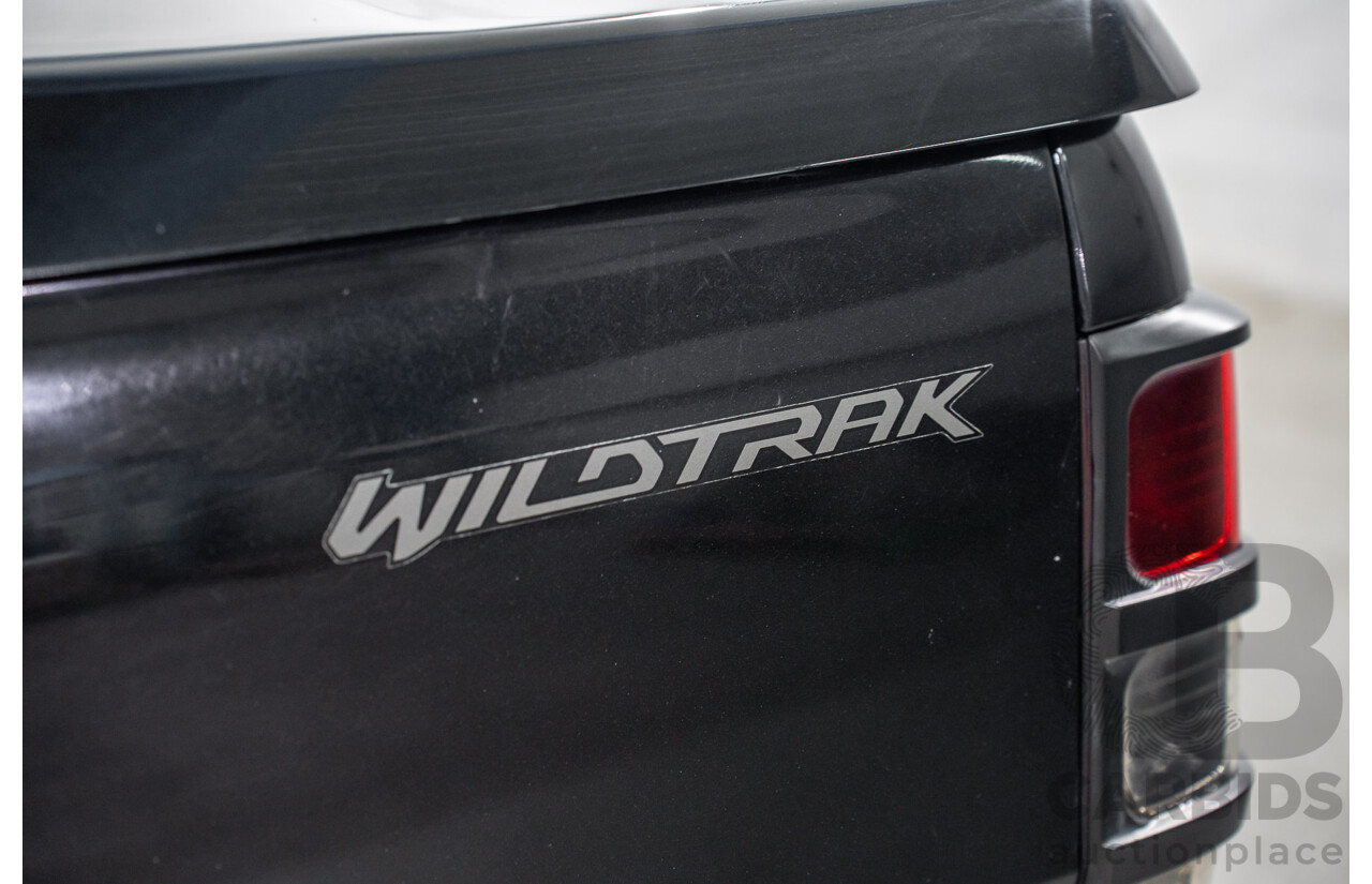 10/2013 Ford Ranger Wildtrak 3.2 (4x4) PX Crew Cab Utility Black Mica Turbo Diesel 3.2L