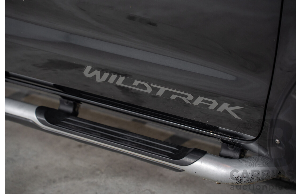10/2013 Ford Ranger Wildtrak 3.2 (4x4) PX Crew Cab Utility Black Mica Turbo Diesel 3.2L