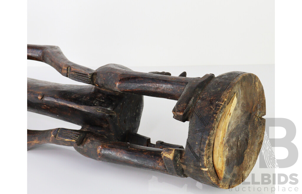 Antique West African Mali Bamana People Wooden Female Fertility Figure