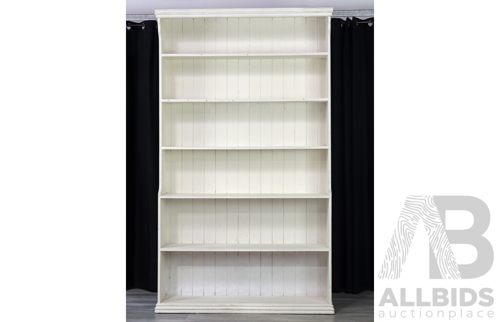 Painted Timber Open Bookcase
