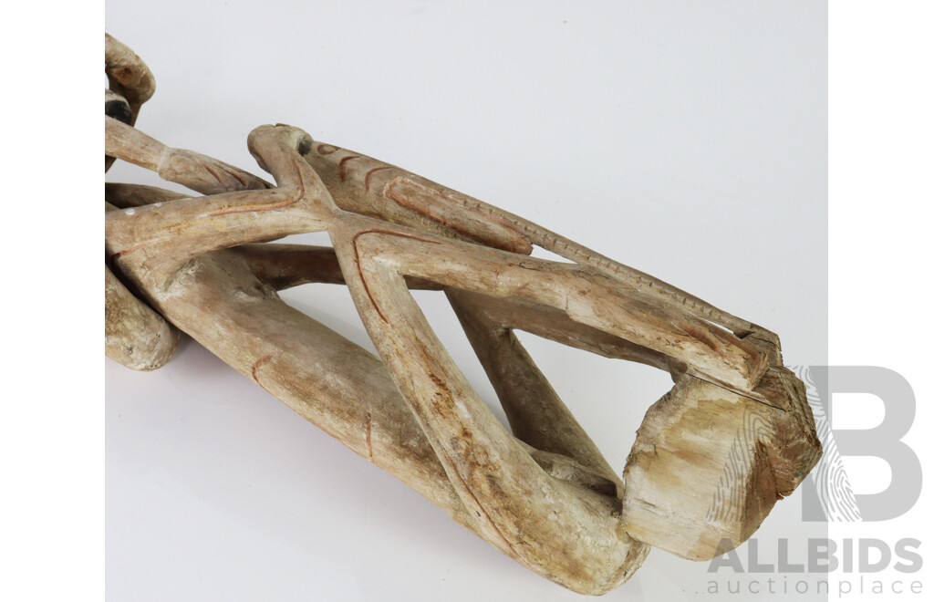 Antique Hand Carved West Papuan Asmat Ancestor Figures