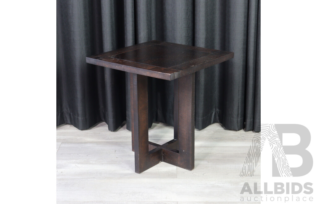 Modern Timber Lamp Table