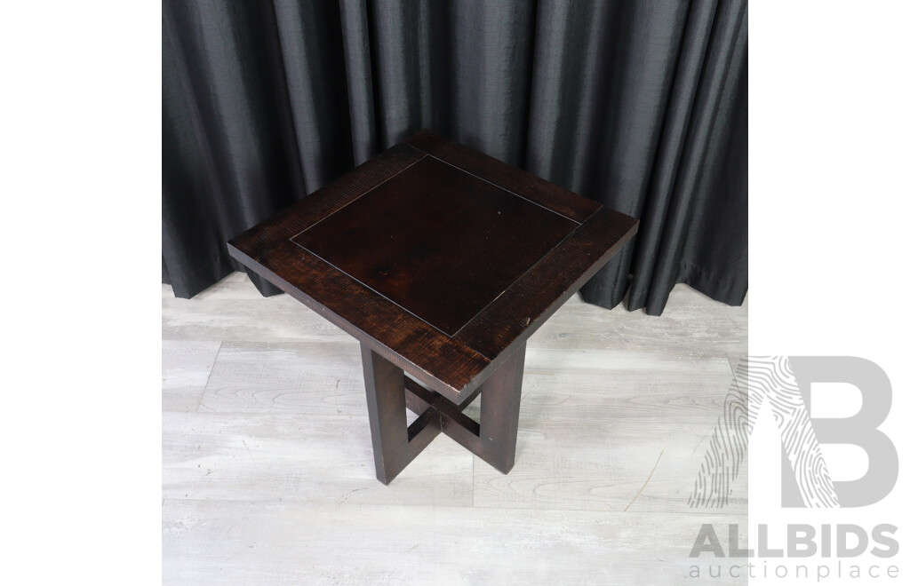 Modern Timber Lamp Table
