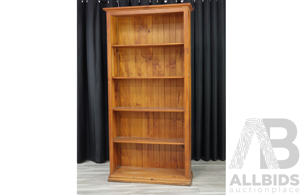 Pine Open Bookcase