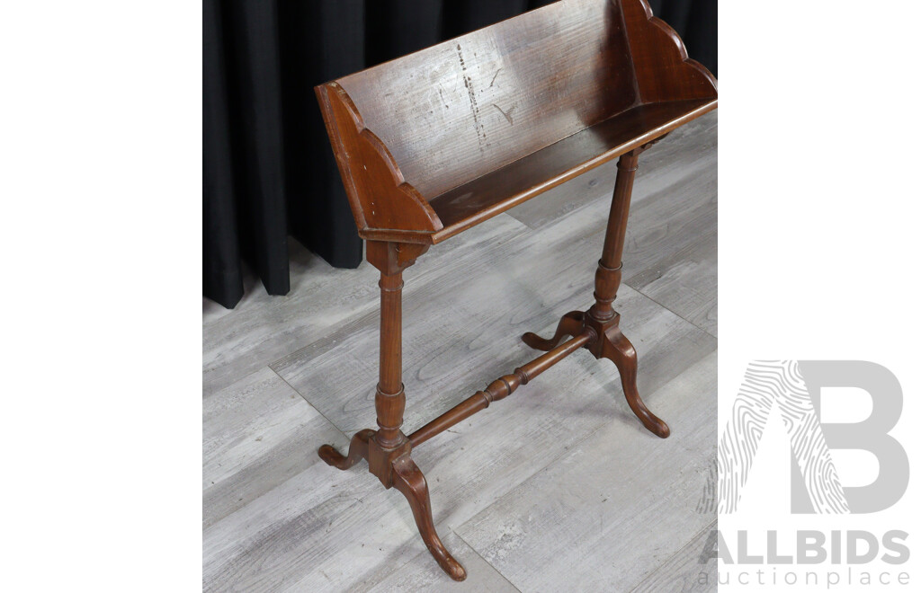 Reproduction Pine Elevated Book Trough