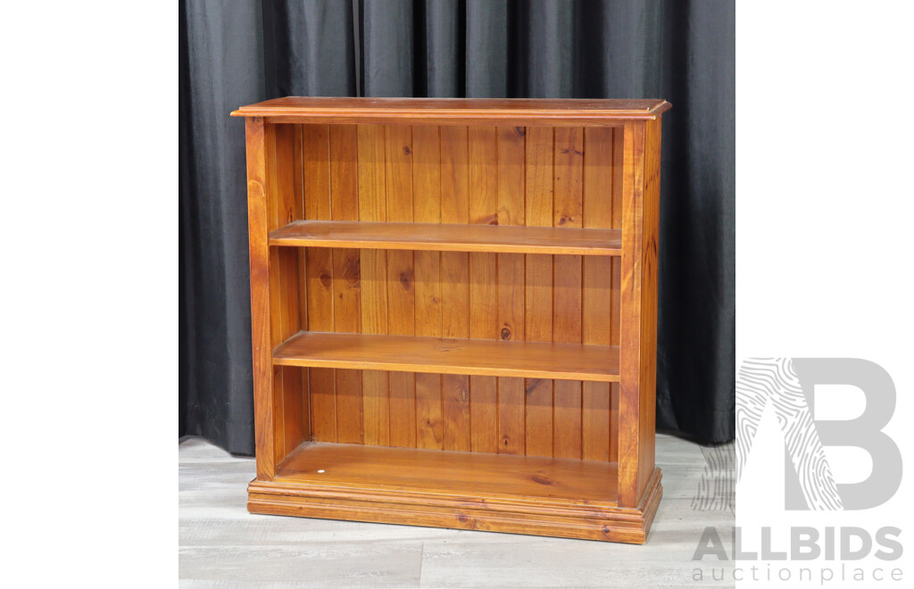 Small Modern Pine Bookshelf