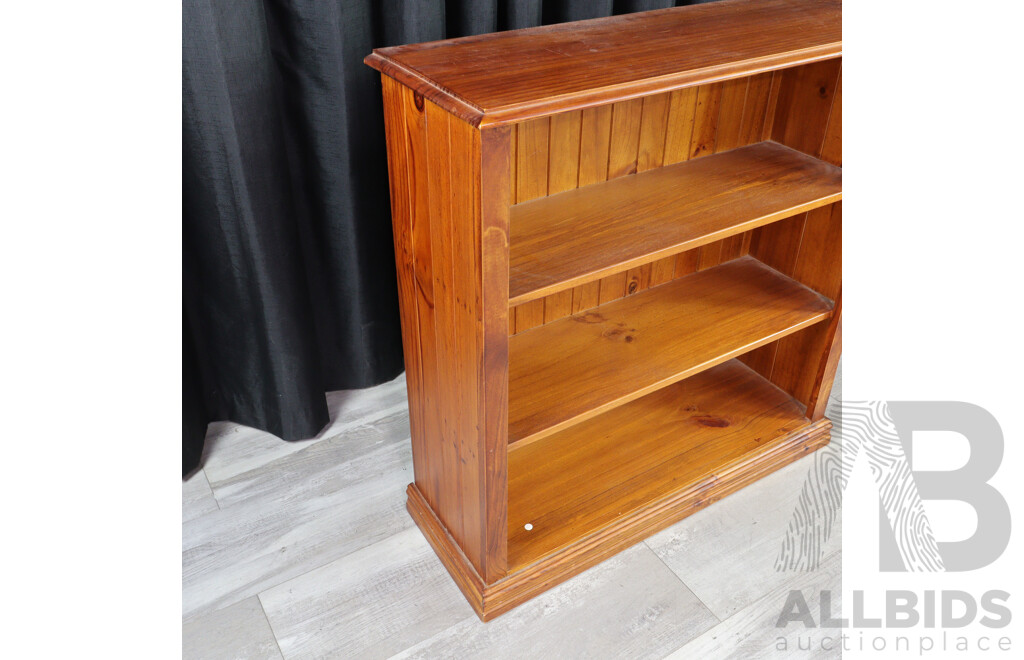 Small Modern Pine Bookshelf