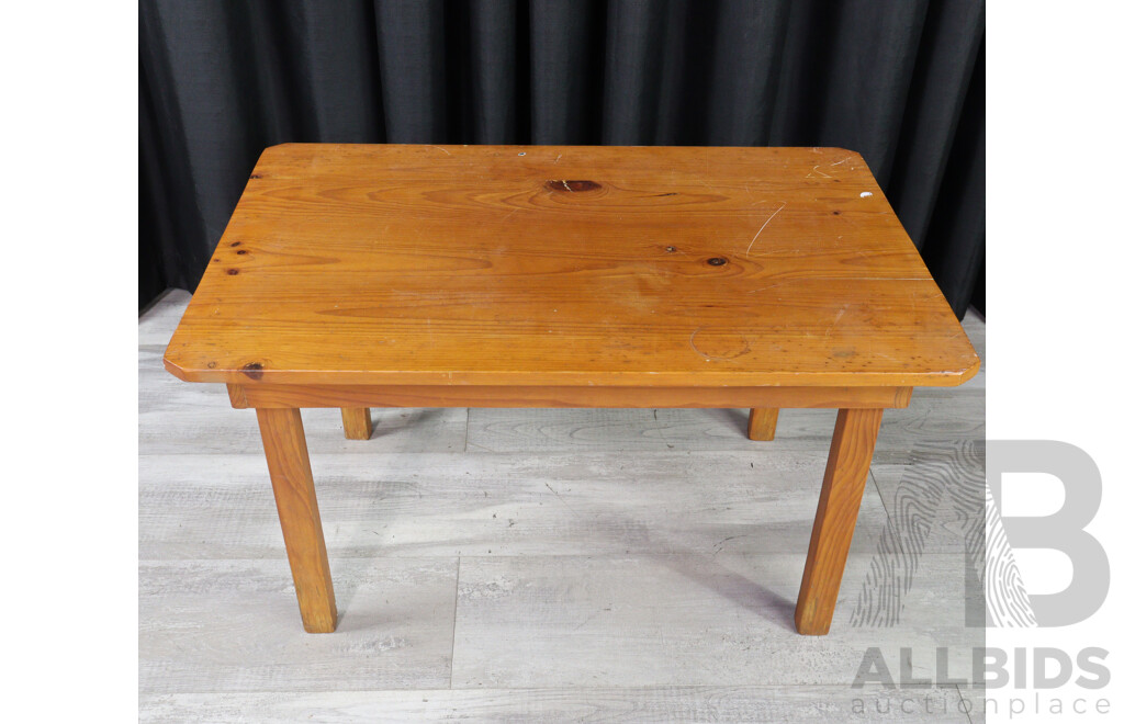 Rustic Pine Coffee Table