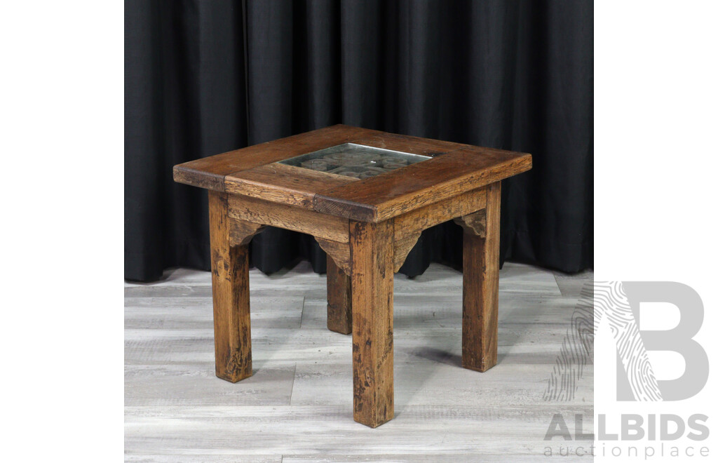 Rustic Oak Side Table