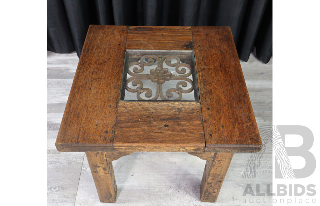 Rustic Oak Side Table