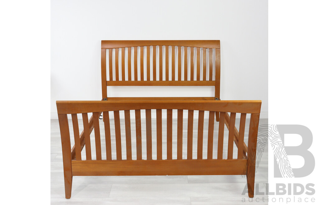 Modern Timber Double Bed Frame