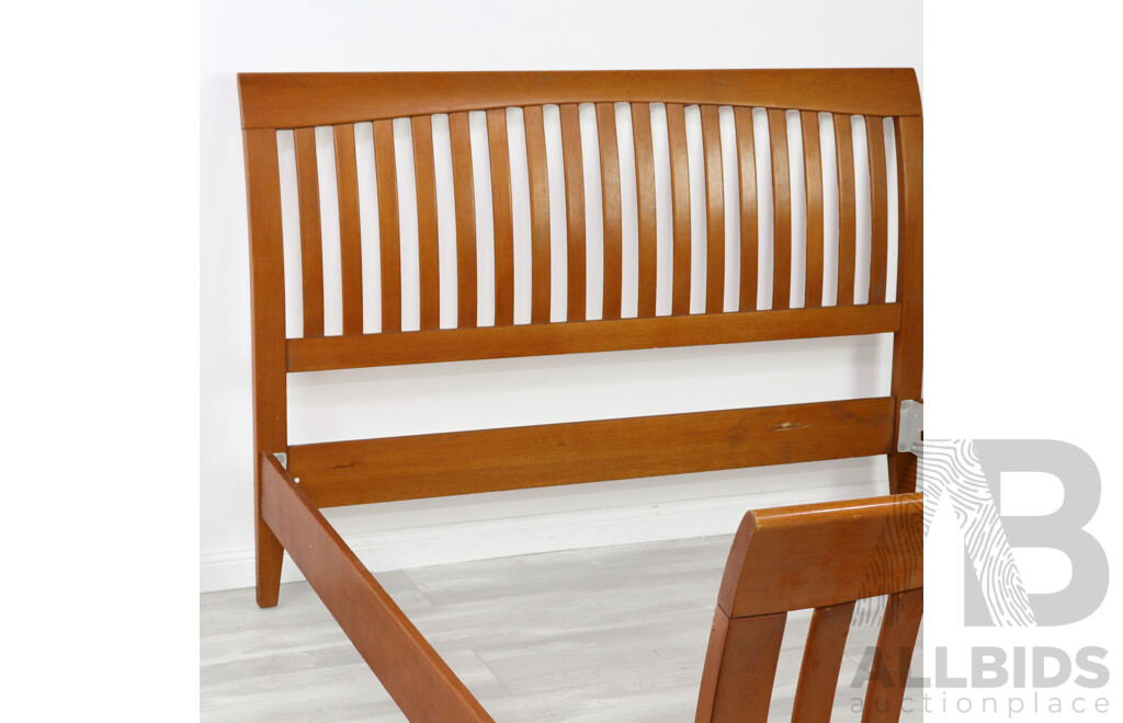 Modern Timber Double Bed Frame