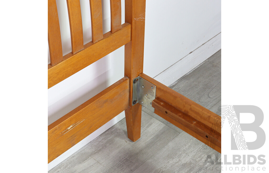 Modern Timber Double Bed Frame