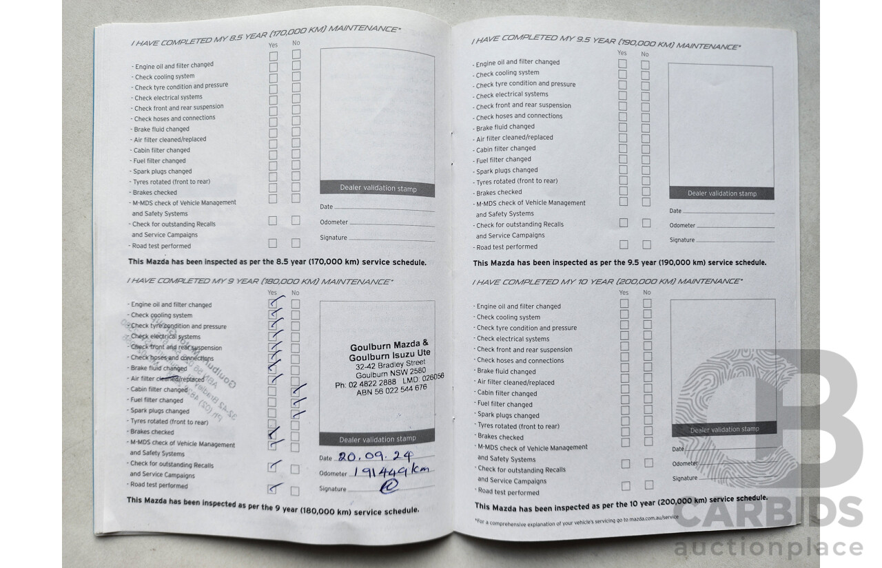 2/2013 Mazda Cx-9 Luxury (fwd) MY13 4d Wagon Silver Or Chrome 3.7L