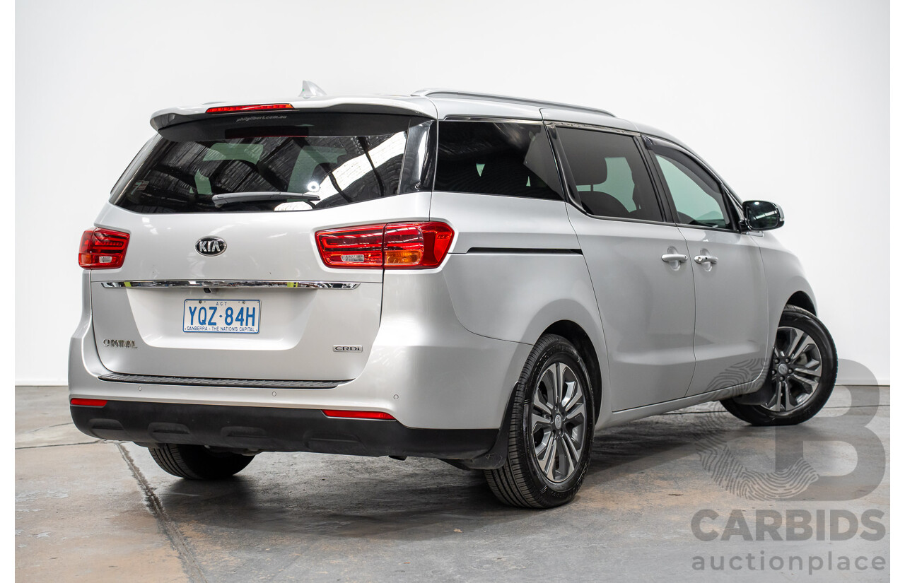 05/2019 Kia Carnival SLi YP PE MY19 4D Wagon Silky Silver Metallic Turbo Diesel 2.2L - 8 seater