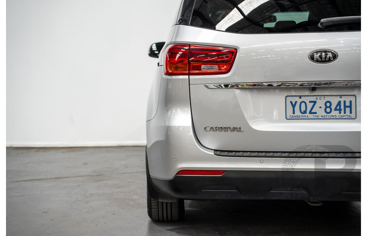 05/2019 Kia Carnival SLi YP PE MY19 4D Wagon Silky Silver Metallic Turbo Diesel 2.2L - 8 seater