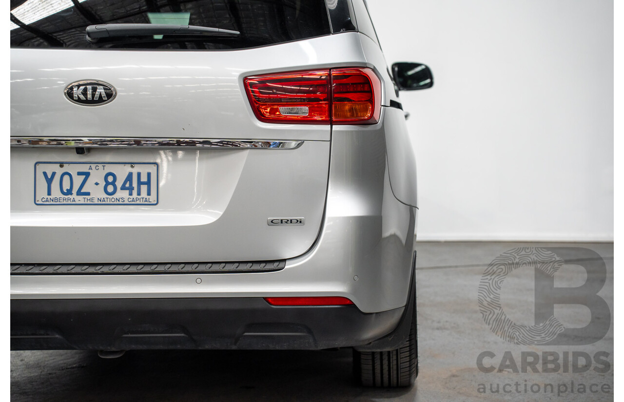 05/2019 Kia Carnival SLi YP PE MY19 4D Wagon Silky Silver Metallic Turbo Diesel 2.2L - 8 seater