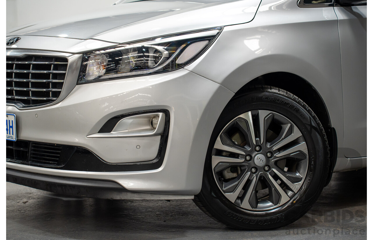 05/2019 Kia Carnival SLi YP PE MY19 4D Wagon Silky Silver Metallic Turbo Diesel 2.2L - 8 seater