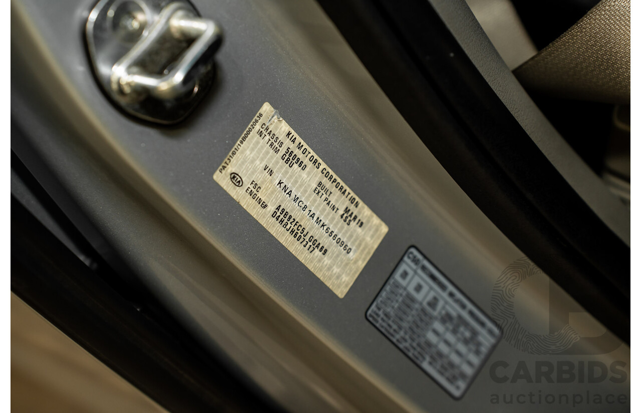 05/2019 Kia Carnival SLi YP PE MY19 4D Wagon Silky Silver Metallic Turbo Diesel 2.2L - 8 seater