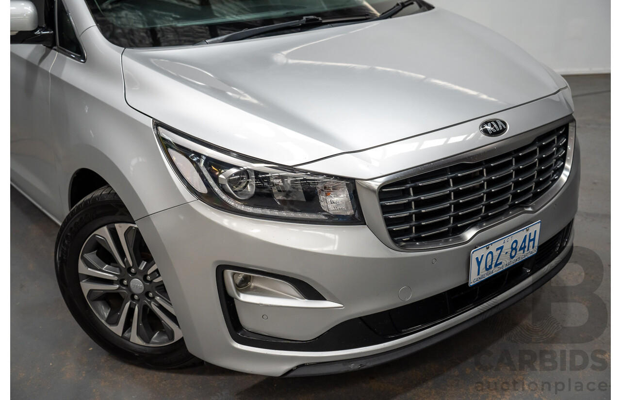 05/2019 Kia Carnival SLi YP PE MY19 4D Wagon Silky Silver Metallic Turbo Diesel 2.2L - 8 seater