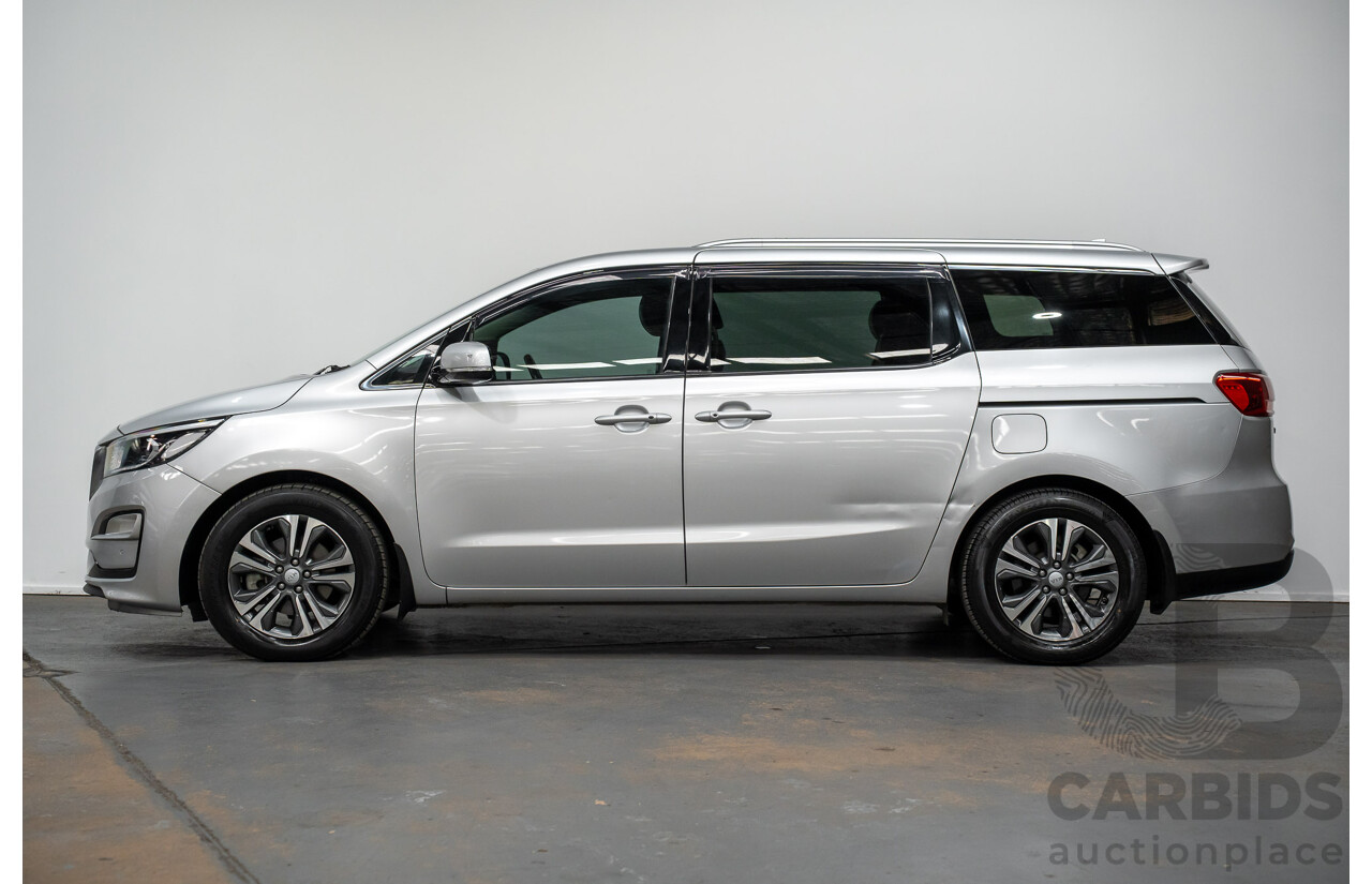 05/2019 Kia Carnival SLi YP PE MY19 4D Wagon Silky Silver Metallic Turbo Diesel 2.2L - 8 seater