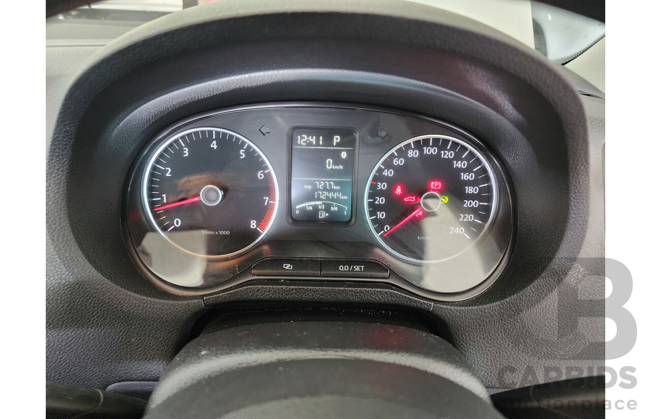 9/2012 Volkswagen Polo 77 TSI Comfortline 6R MY12 5d Hatchback White 1.2L