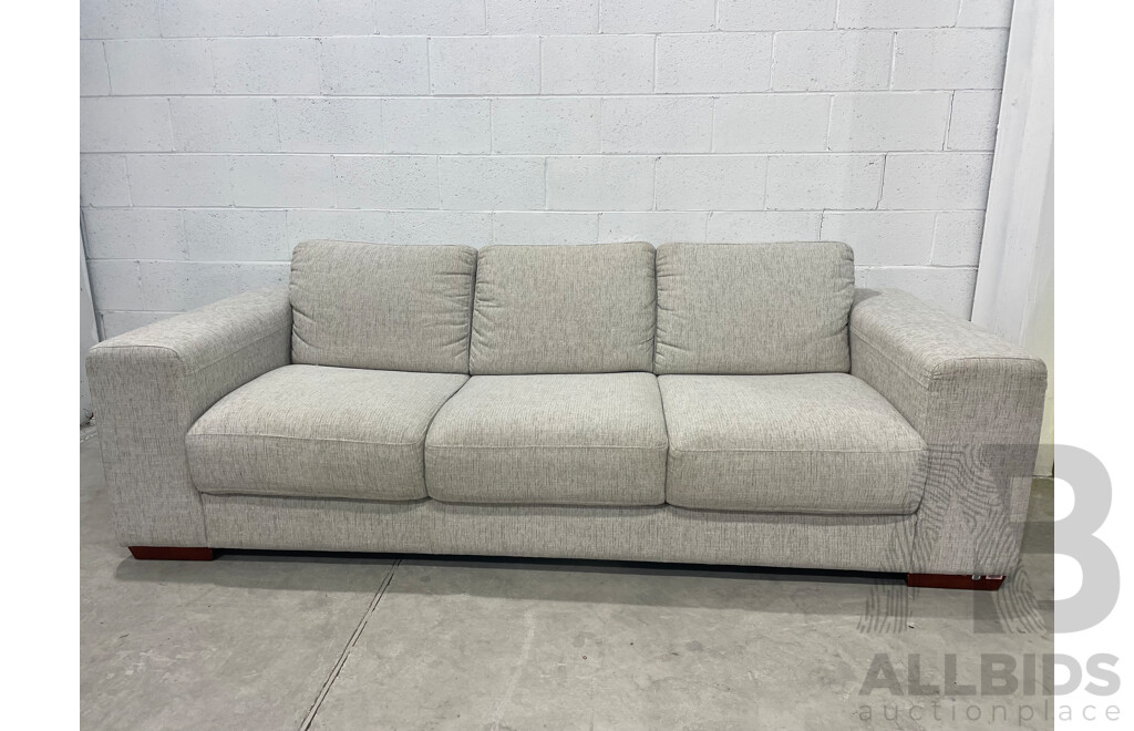 PLUSH THINK SOFAS - Architect 3 Seat Fabric Sofa