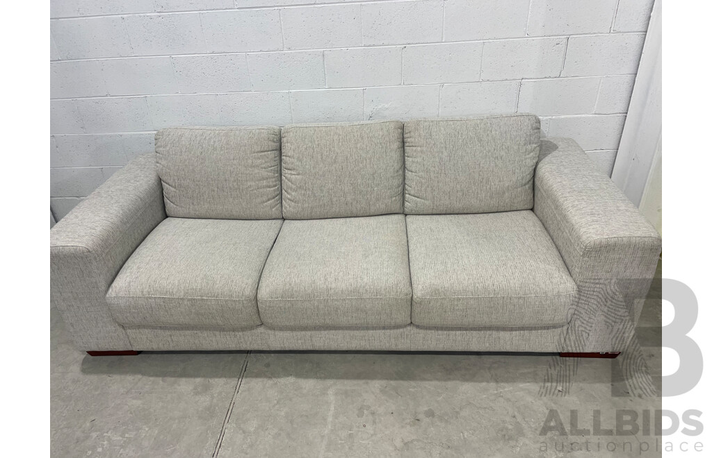 PLUSH THINK SOFAS - Architect 3 Seat Fabric Sofa